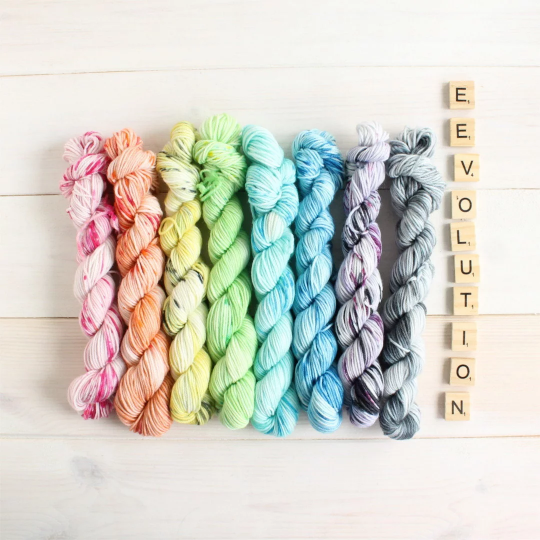 eevolutions Eevee themed Pokemon yarn
