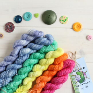 Rainbow mini skein gradient set