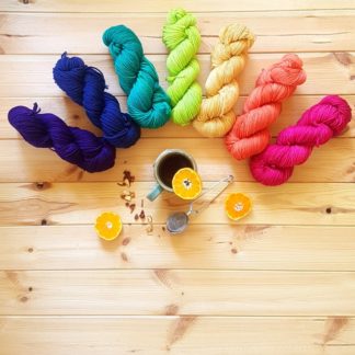 Semi solid hand dyed yarns