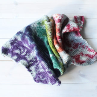 Emo Rainbow double stranded sock blank