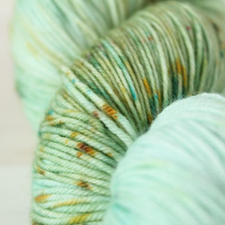 Glass Armour speckled sock yarn
