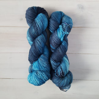 Blueberry Blaze hand dyed yarn