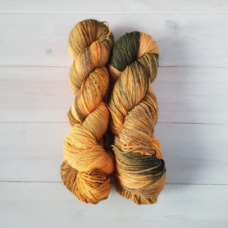 Oxidated Orange hand dyed yarn