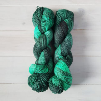Scintillating Seaweed hand dyed yarn