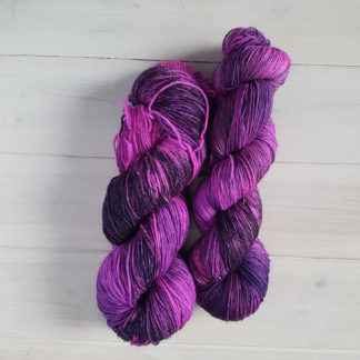 Toasted Aubergine hand dyed yarn