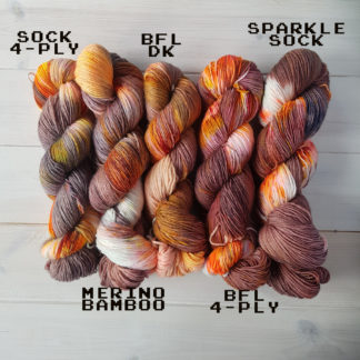 Infinite Spider Island animal crossing hand dyed yarn