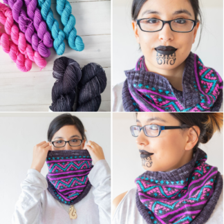 ArohaKnits x GamerCrafting Ocean Pathways yarn kit