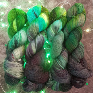 Garden Witch Halloween hand dyed yarn