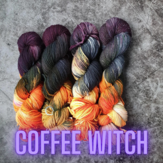 Coffee Witch hand dyed yarn