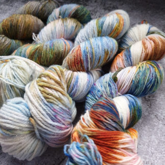 Rusty Bucket of Haunted Bog Water hand dyed yarn