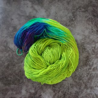 Green Hill Zone hand dyed yarn