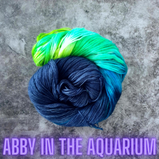 Abby in the Aquarium hand dyed yarn