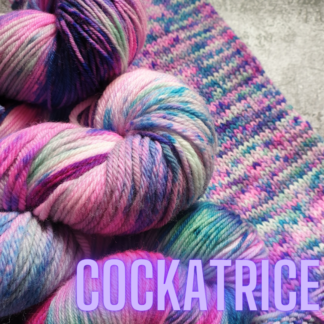 Cockatrice hand dyed yarn