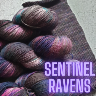 Sentinel Ravens hand dyed yarn