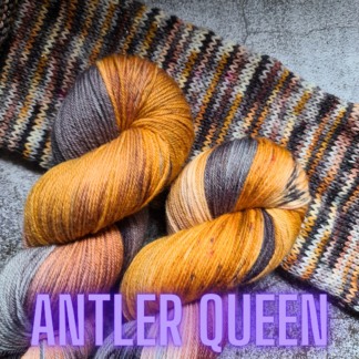 Antler Queen Yellowjackets hand dyed yarn