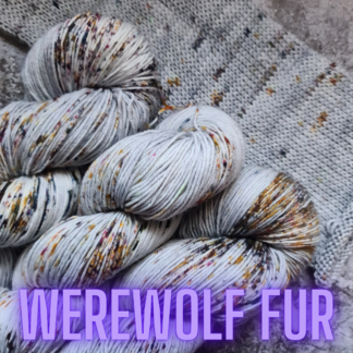 Werewolf Fur bookish hand dyed yarn