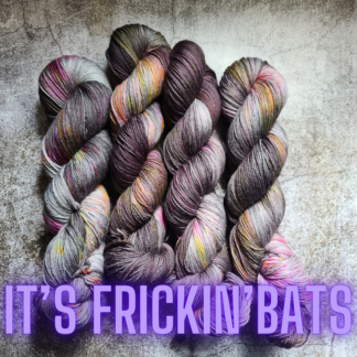 It's Frickin' Bats Halloween hand dyed yarn