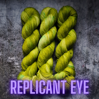 Replicant Eye cyberpunk hand dyed yarn
