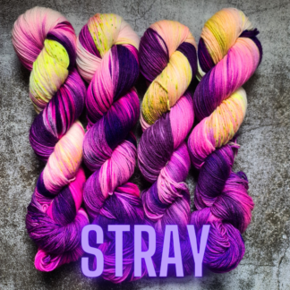 STRAY cyberpunk hand dyed yarn
