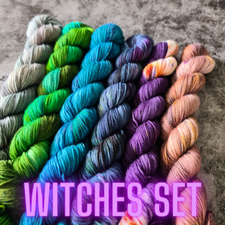 Witchy hand dyed yarn 50g skein gradient set