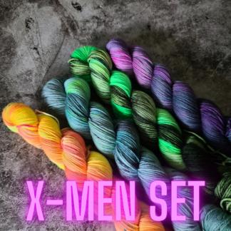 X-Men 50g fade set hand dyed yarn