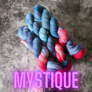 Mystique X-Men hand dyed yarn