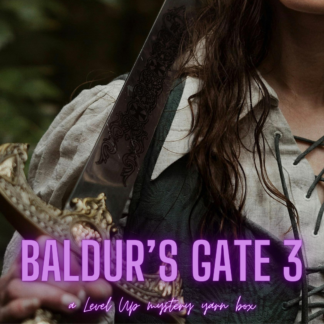 Baldur's Gate 3 Level Up mystery hand dyed yarn box