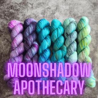 Moonshadow Apothecary Ruptured Realms hand dyed yarn fade pack