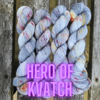 Hero of Kvatch Oblivion OOAK hand dyed yarn