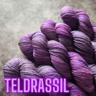 Teldrassil World of Warcraft OOAK hand dyed yarn
