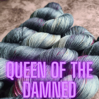 Queen of the Damned vampires Halloween hand dyed yarn