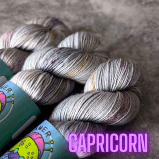 Capricorn Astrology inspired hand dyed yarn