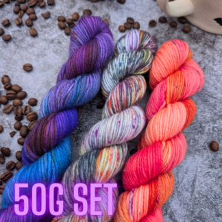 Birds hand dyed yarn pack
