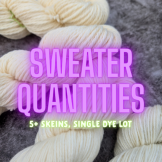 Sweater Quantity of hand dyed yarn