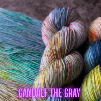 Gandalf the GrAY Pride hand dyed yarn